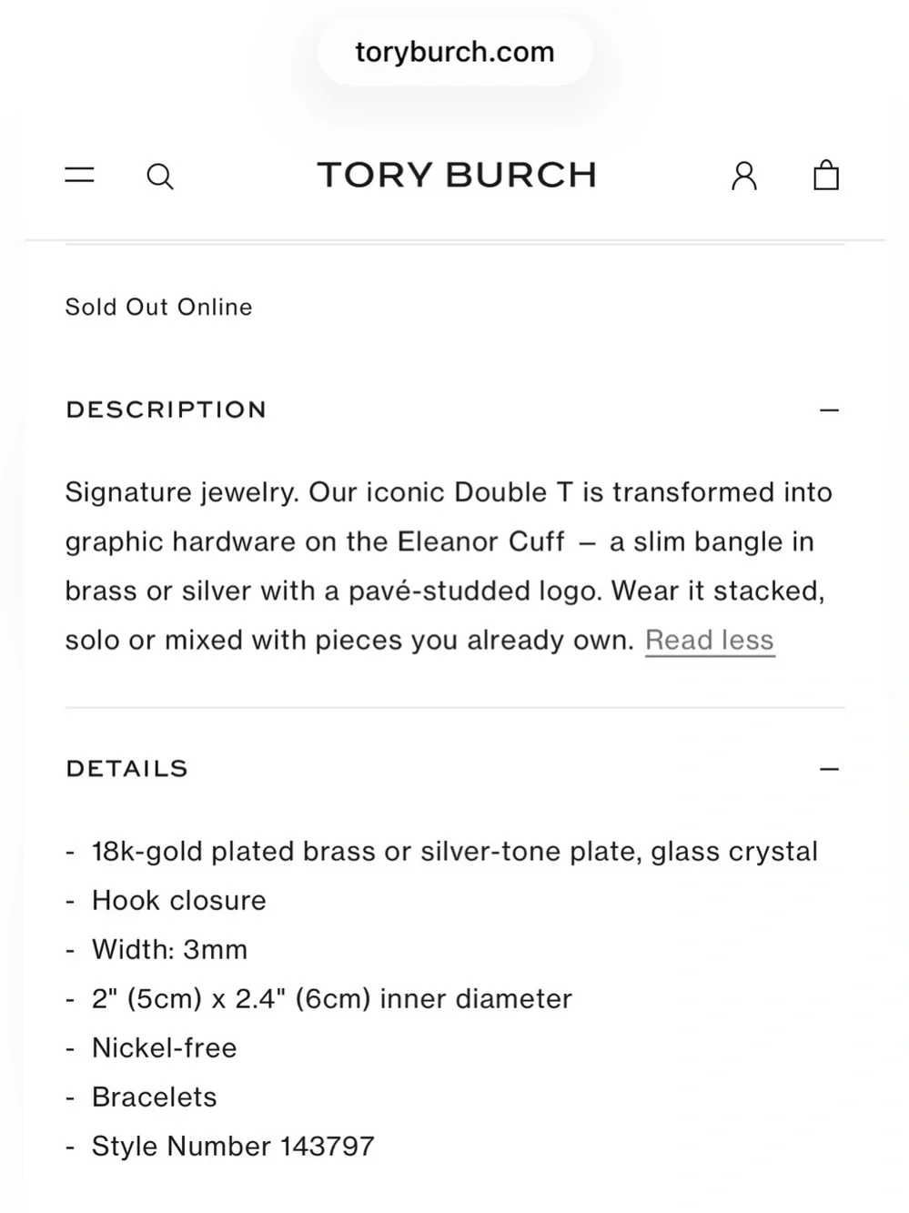 Tory Burch set of 3 /ELEANOR PAVÉ HINGED CUFF Silver/2 EMBRACE AMBITION BRACELET